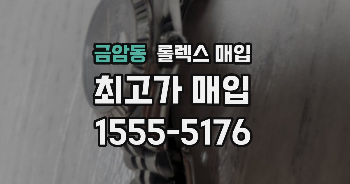 금암동 롤렉스 매입