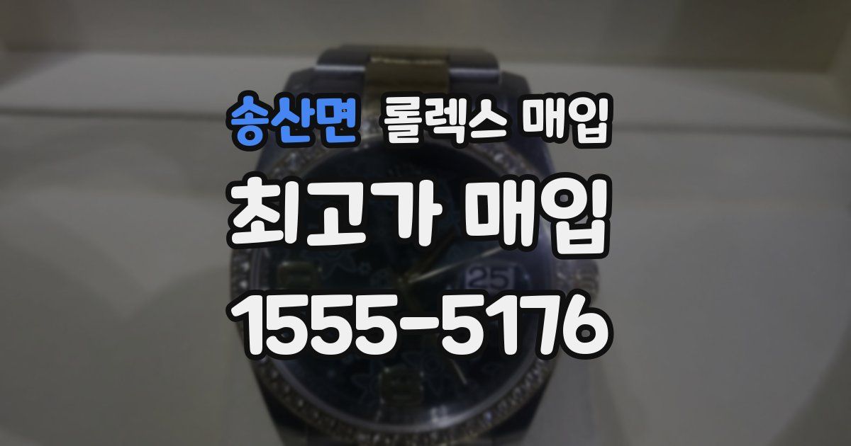 송산면 롤렉스 매입