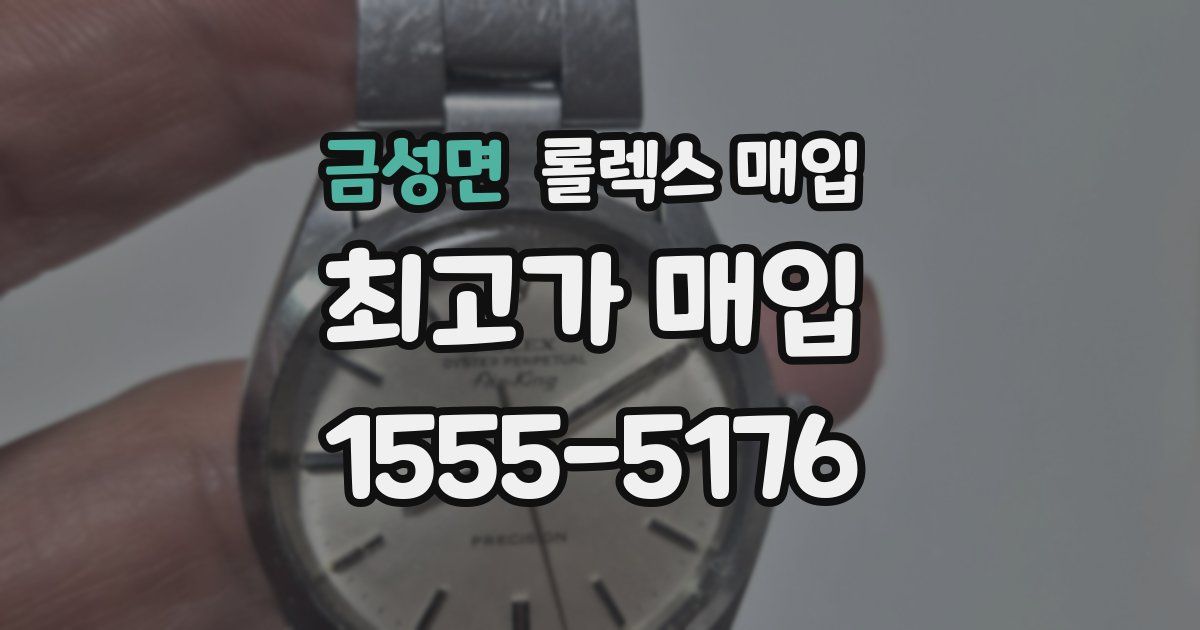 금성면 롤렉스 매입