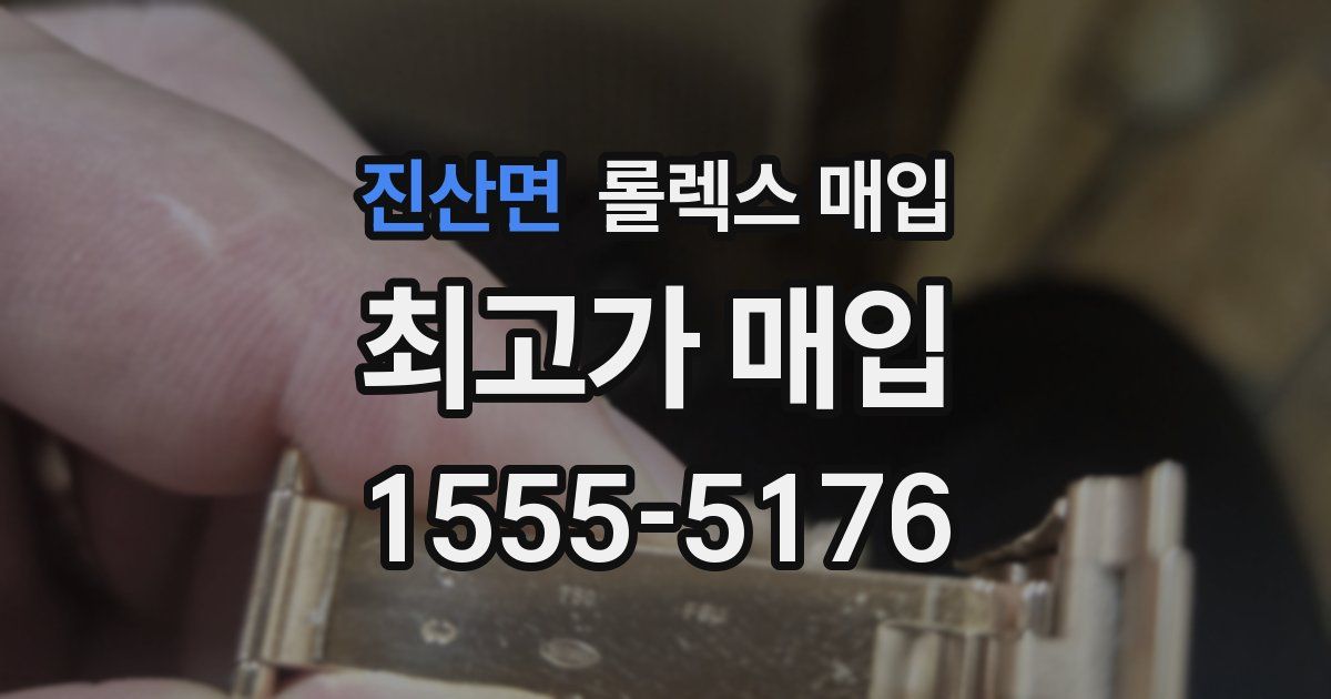 진산면 롤렉스 매입