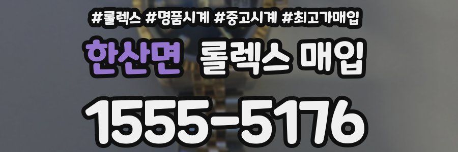 한산면 롤렉스 매입