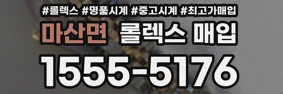 마산면 롤렉스 매입
