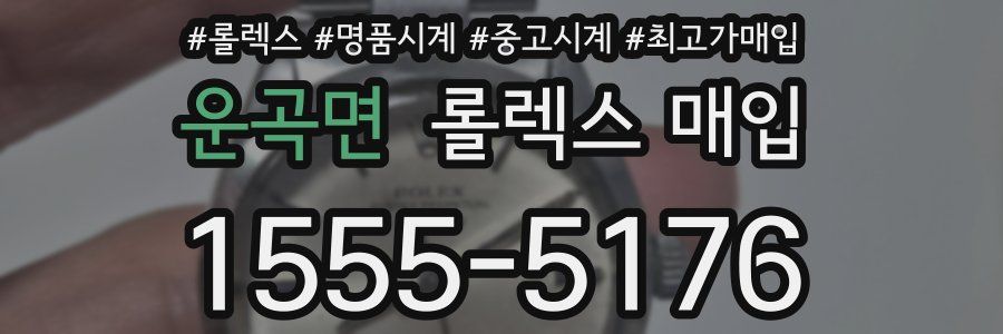 운곡면 롤렉스 매입