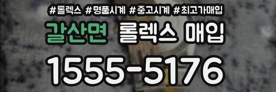 갈산면 롤렉스 매입