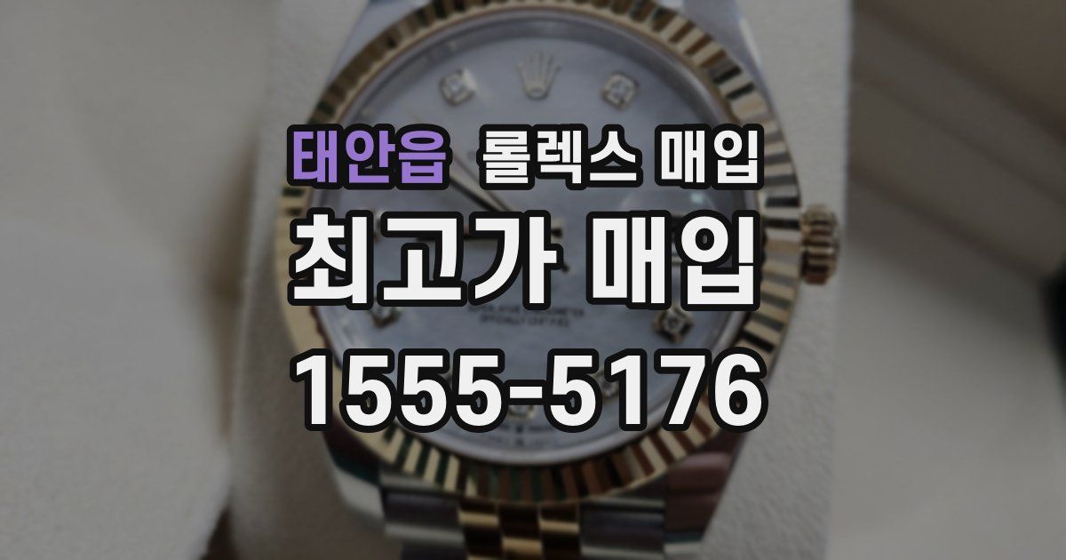 태안읍 롤렉스 매입