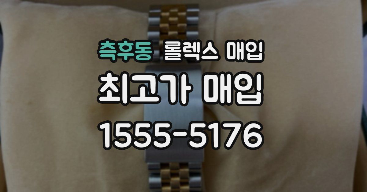 측후동 롤렉스 매입
