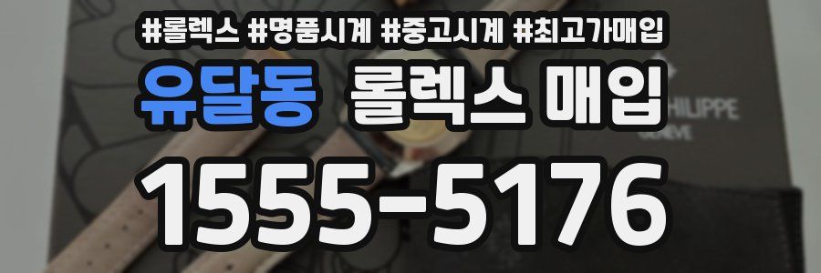 유달동 롤렉스 매입