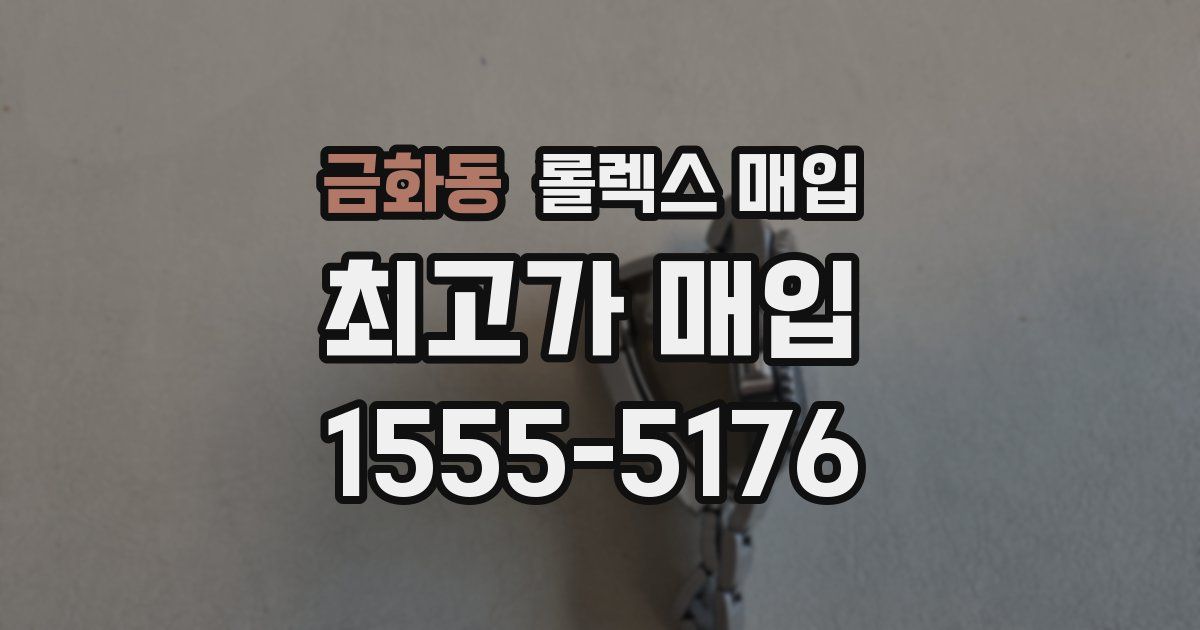 금화동 롤렉스 매입