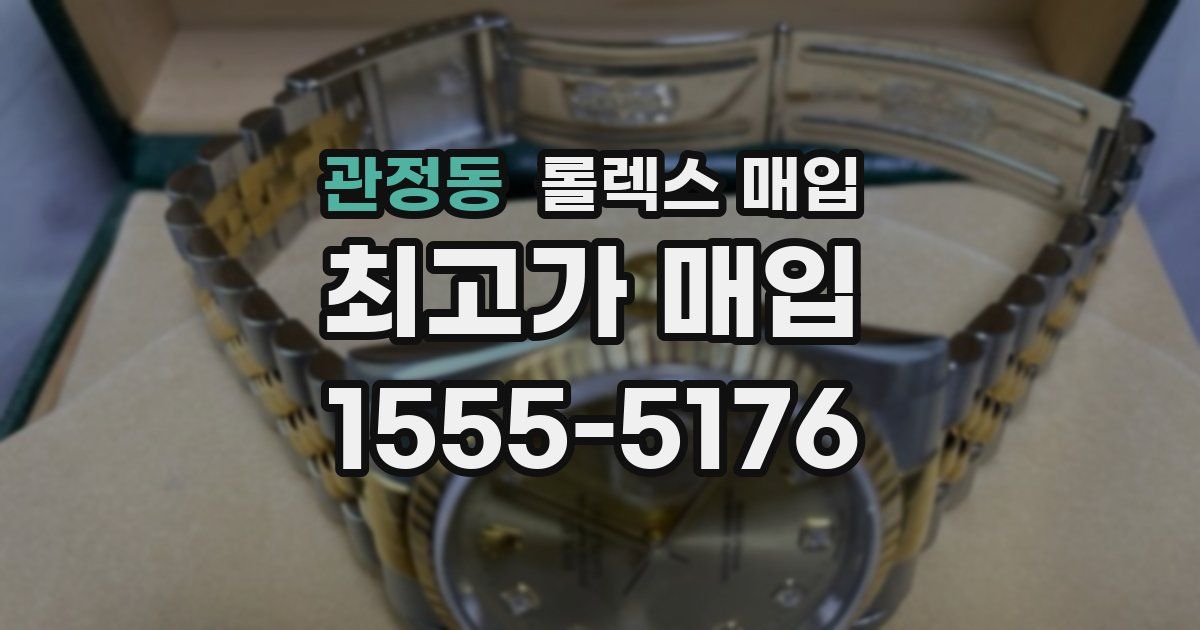 관정동 롤렉스 매입