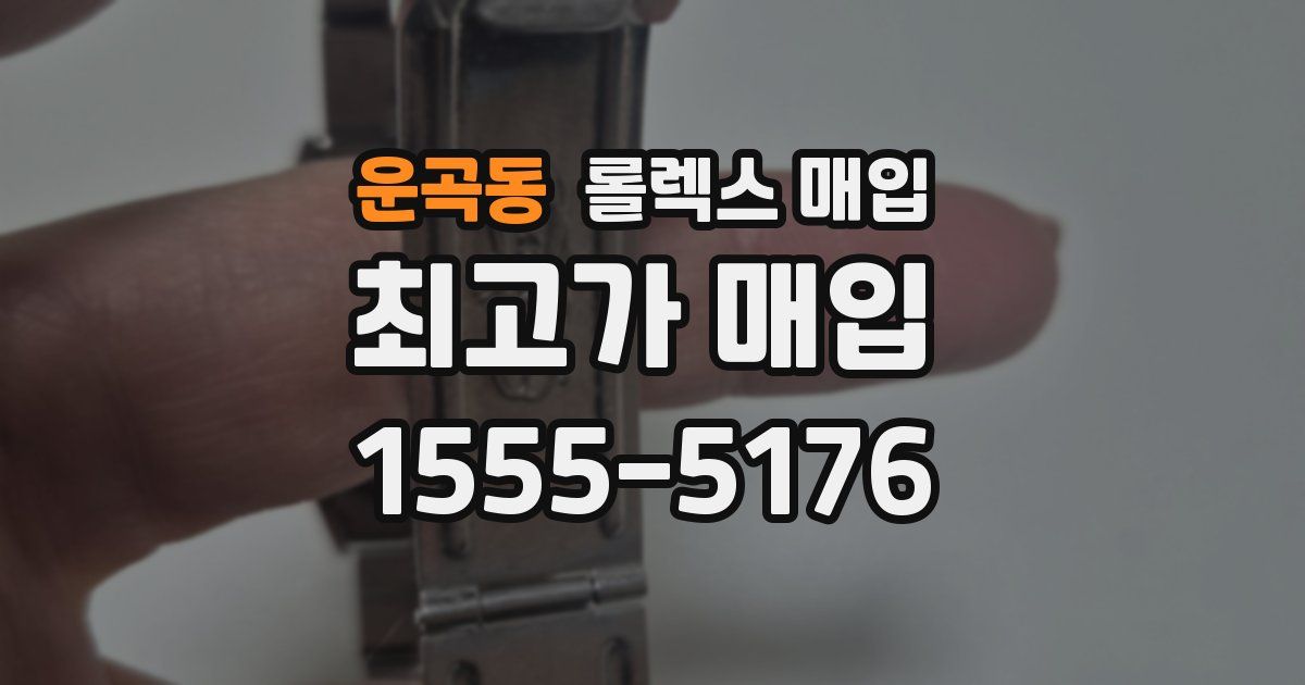 운곡동 롤렉스 매입