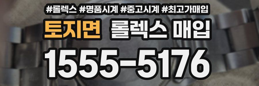 토지면 롤렉스 매입