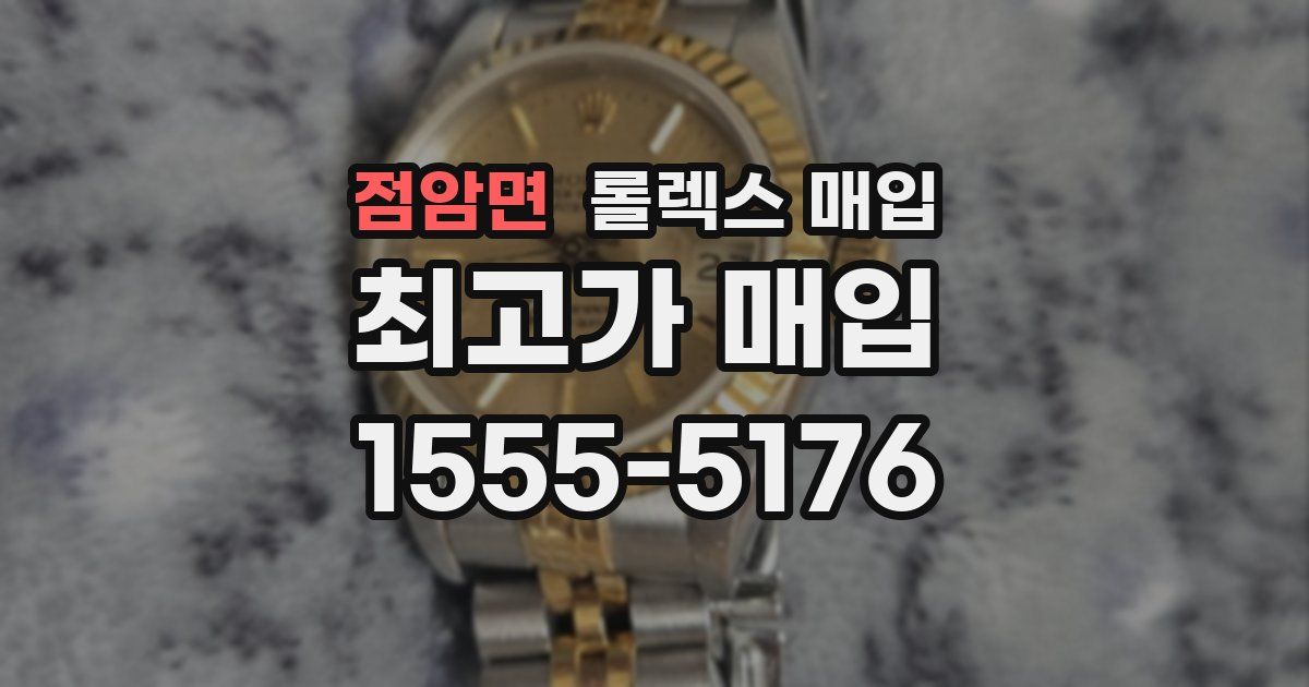 점암면 롤렉스 매입
