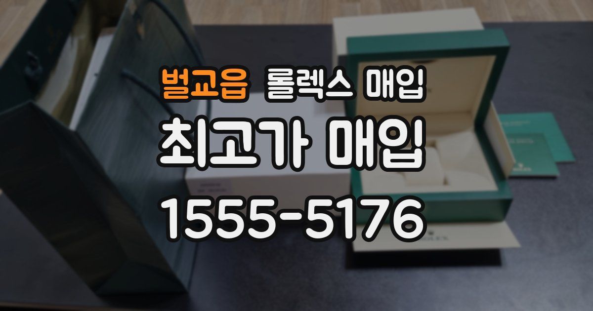벌교읍 롤렉스 매입
