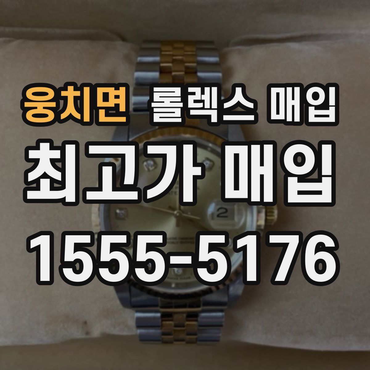 웅치면 롤렉스 매입