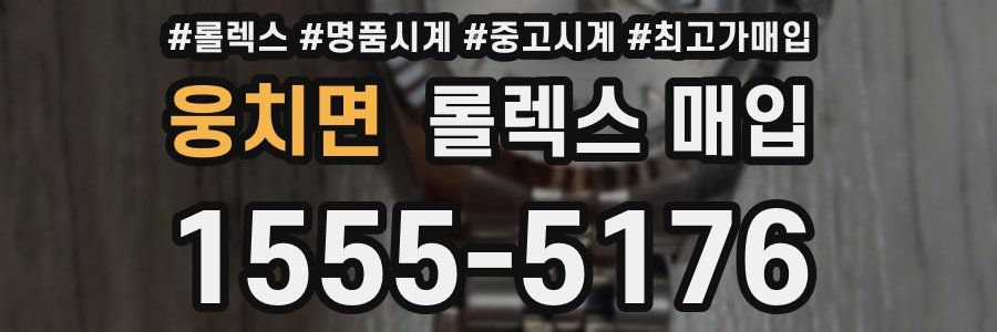 웅치면 롤렉스 매입