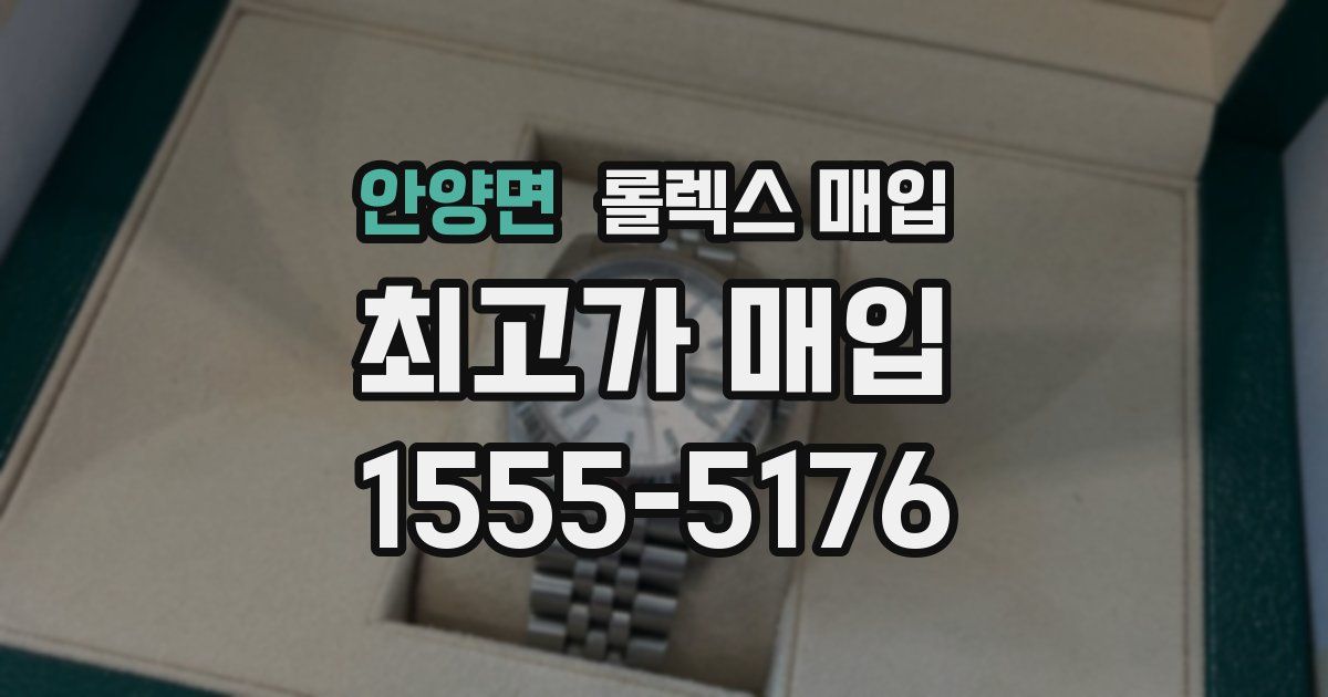 안양면 롤렉스 매입