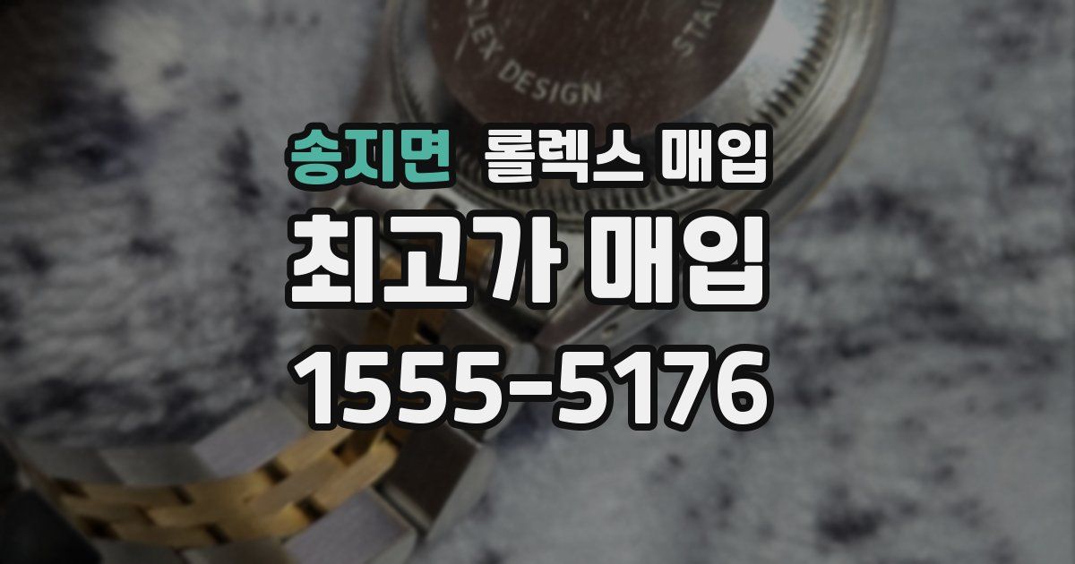 송지면 롤렉스 매입