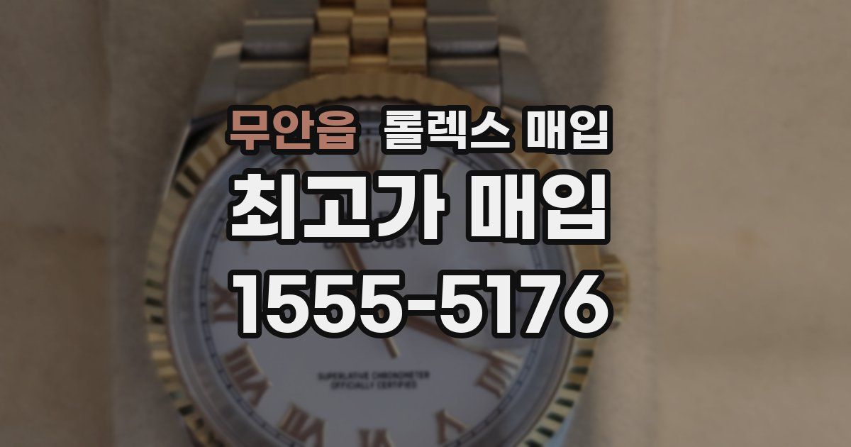무안읍 롤렉스 매입