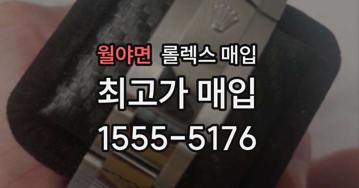 월야면 롤렉스 매입