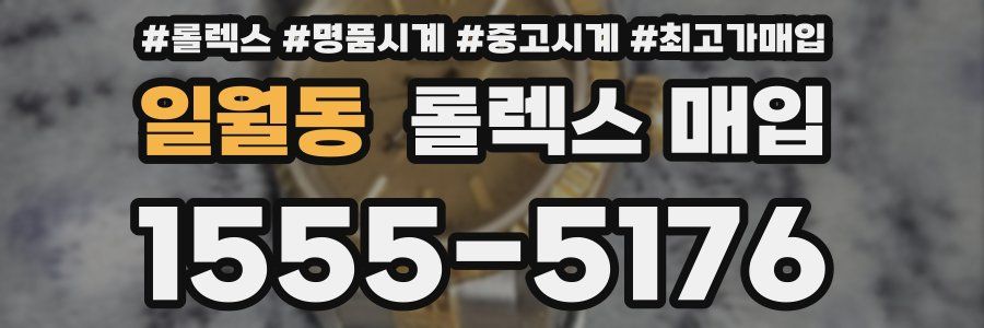 일월동 롤렉스 매입