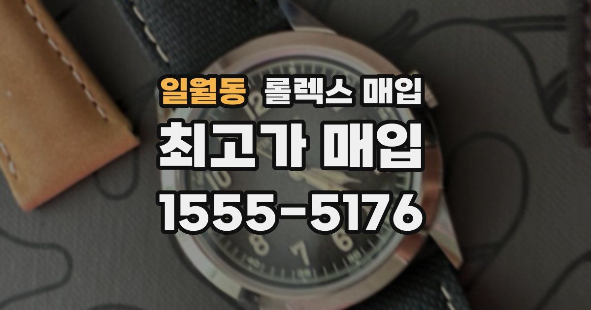 일월동 롤렉스 매입