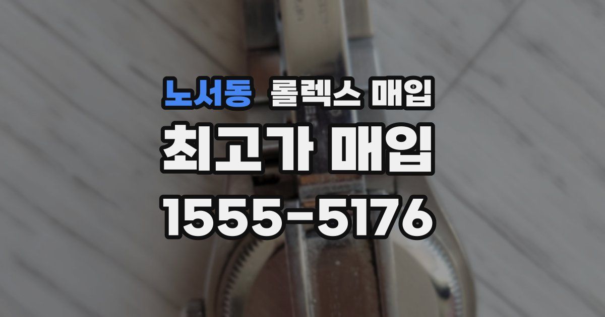 노서동 롤렉스 매입