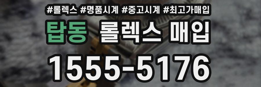 탑동 롤렉스 매입