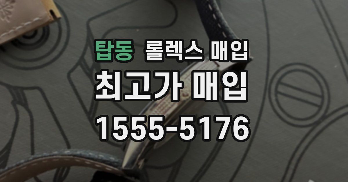 탑동 롤렉스 매입