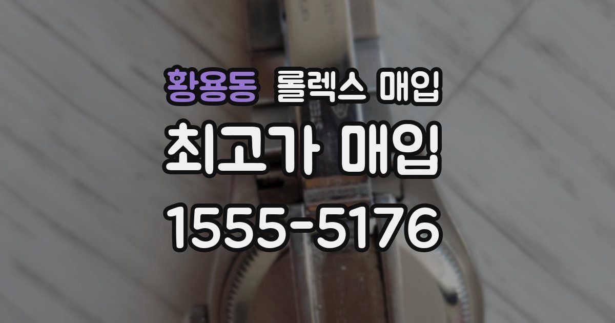 황용동 롤렉스 매입