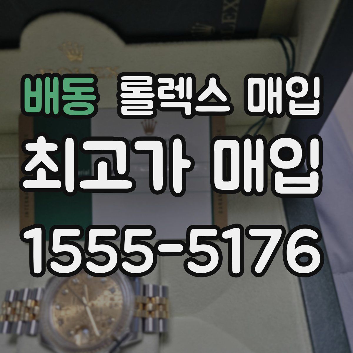 배동 롤렉스 매입