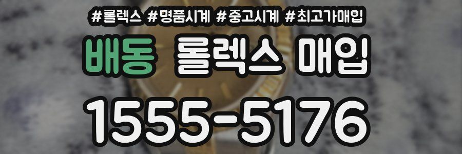 배동 롤렉스 매입