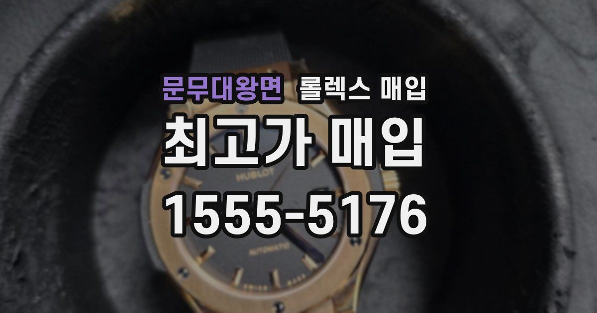 문무대왕면 롤렉스 매입