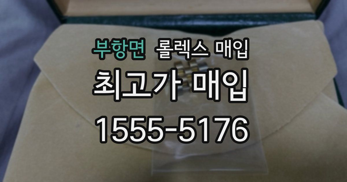 부항면 롤렉스 매입