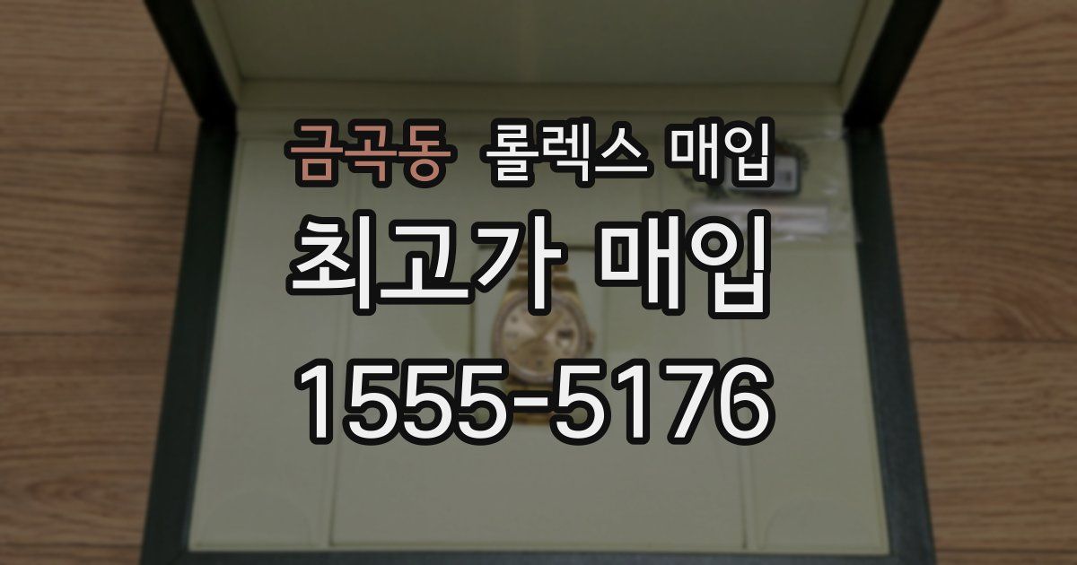 금곡동 롤렉스 매입