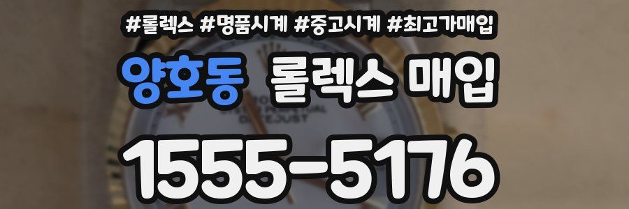 양호동 롤렉스 매입