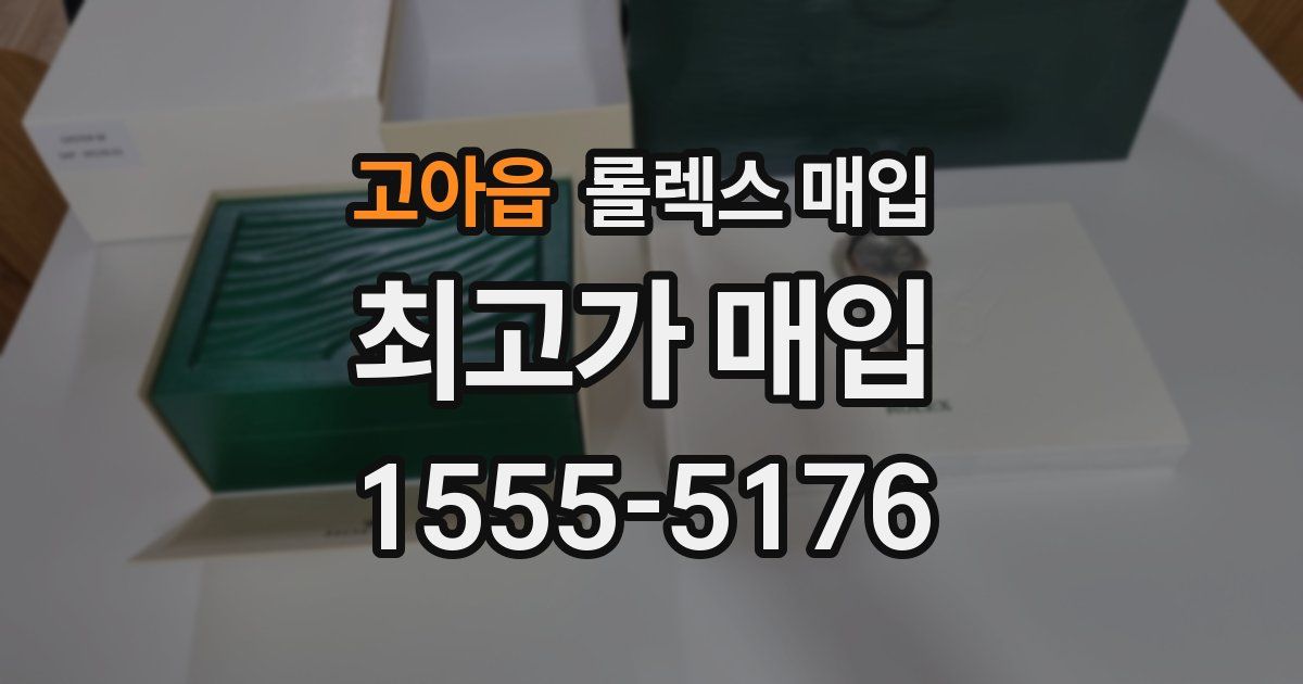 고아읍 롤렉스 매입