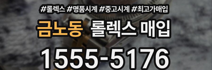 금노동 롤렉스 매입