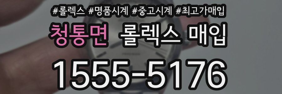 청통면 롤렉스 매입