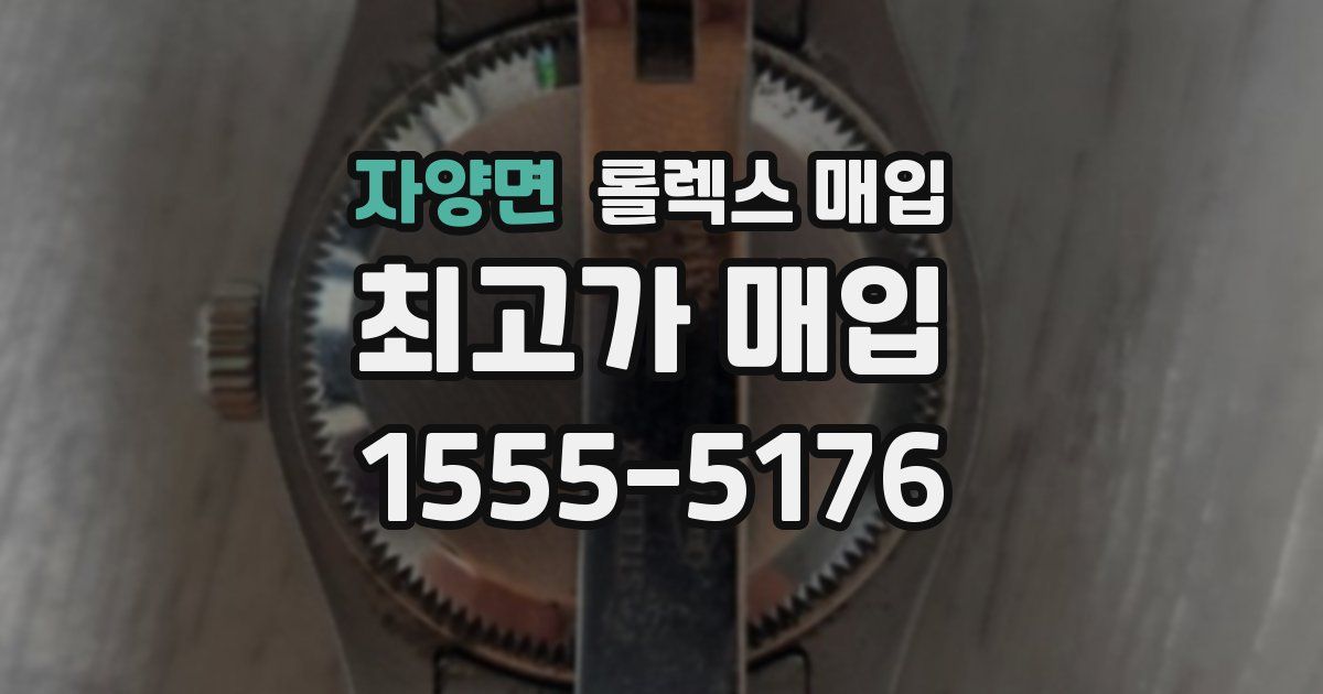 자양면 롤렉스 매입