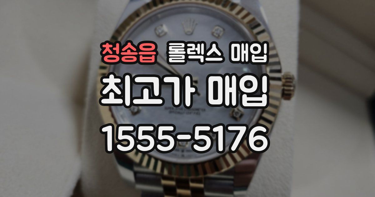 청송읍 롤렉스 매입