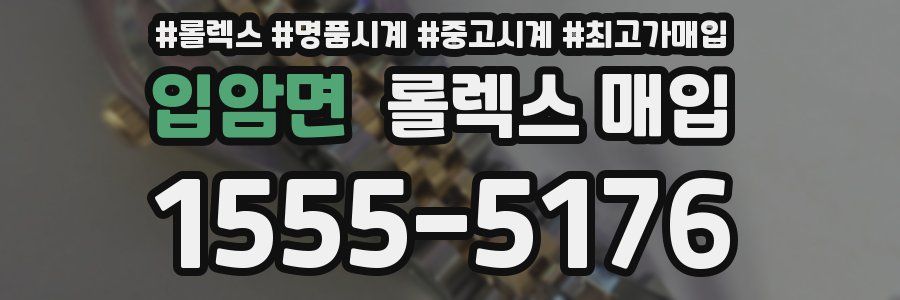 입암면 롤렉스 매입
