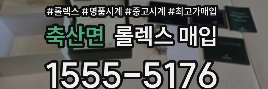 축산면 롤렉스 매입