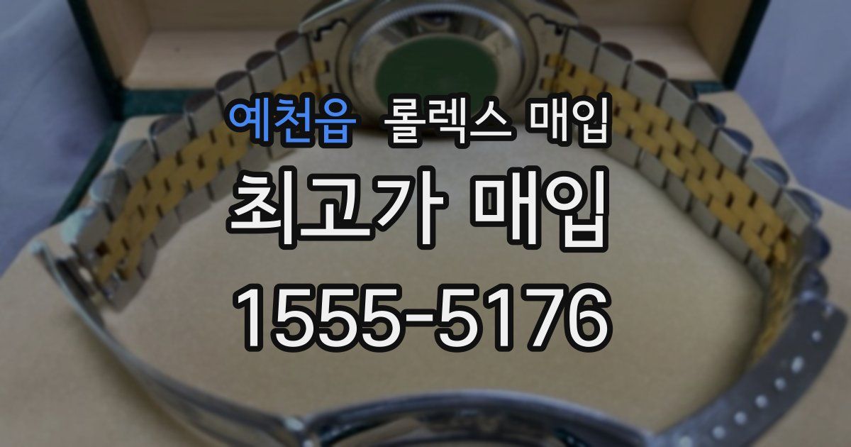 예천읍 롤렉스 매입