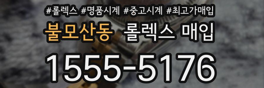 불모산동 롤렉스 매입
