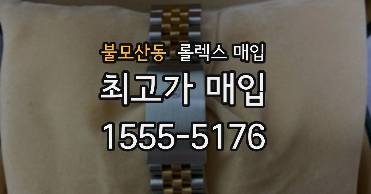 불모산동 롤렉스 매입