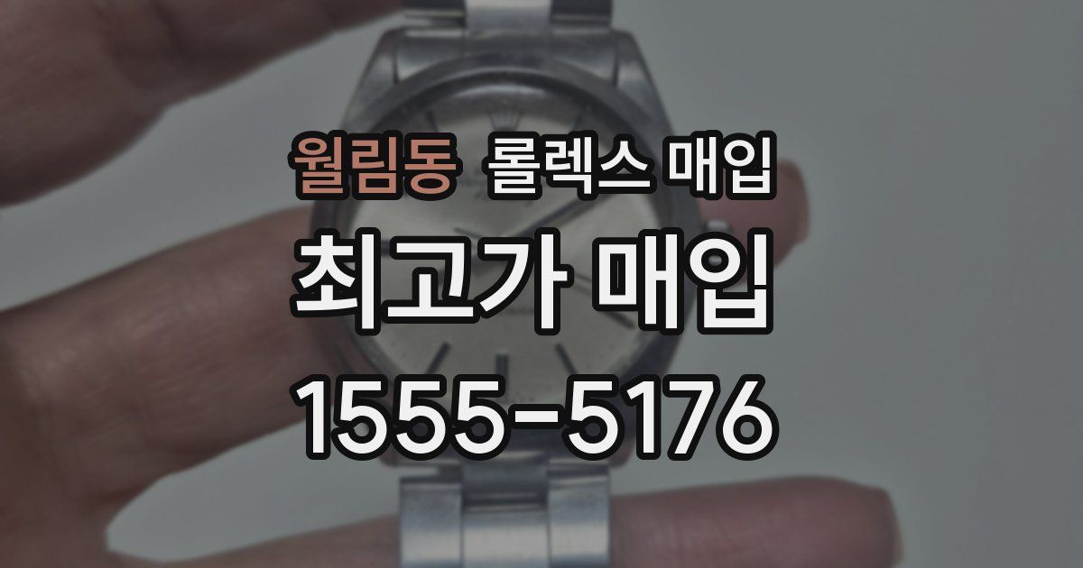 월림동 롤렉스 매입