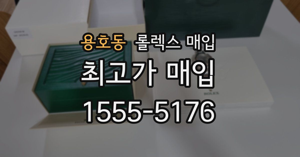 용호동 롤렉스 매입