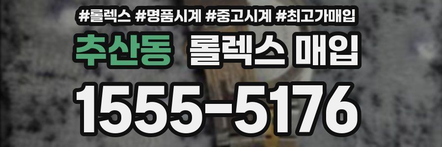 추산동 롤렉스 매입