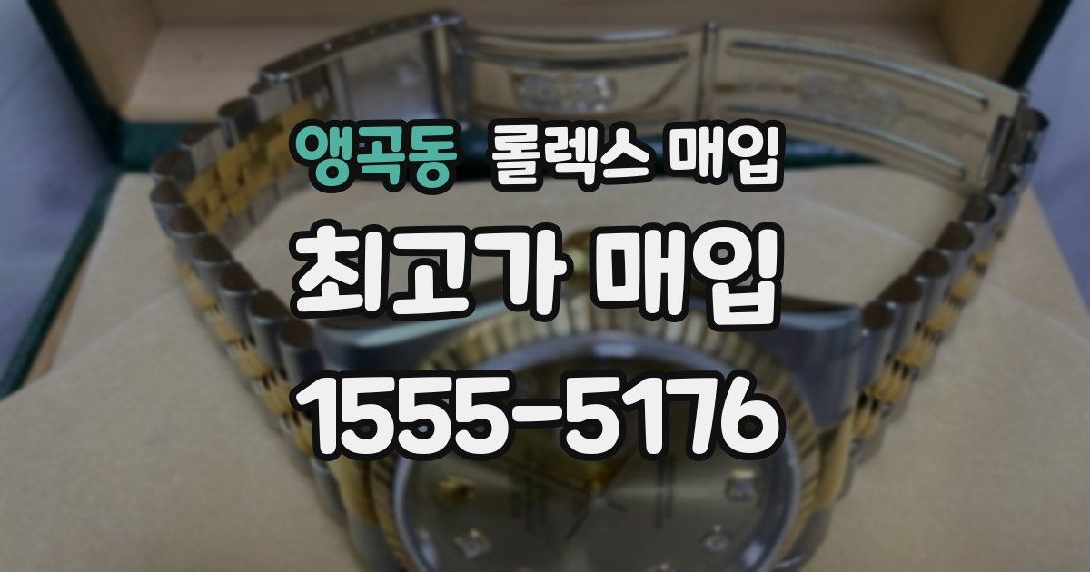 앵곡동 롤렉스 매입