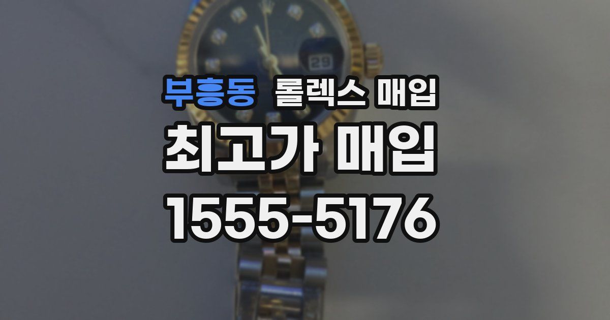 부흥동 롤렉스 매입